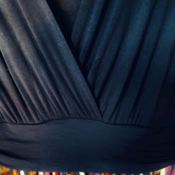 Gilli Sima VNeck 3/4 Sleeve Printed Maxi Dress, large - Picture 8 of 16